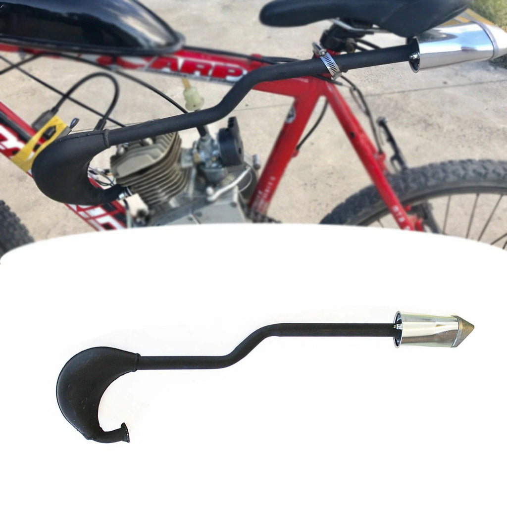 Exhaust Pipe for 49cc-80cc 2 Stroke Engine Motorized Bicycles