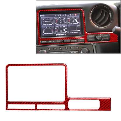 RHD GPS Navigation Panel Cover Trim for Nissan GTR R35 (2008–2016) Red