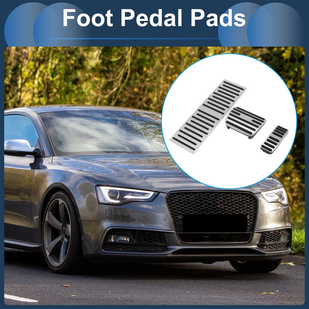 3 Pcs Automatic Accelerator Pedal Covers Replacement for Audi A4 A5 A6 Q5 (2014–2020)