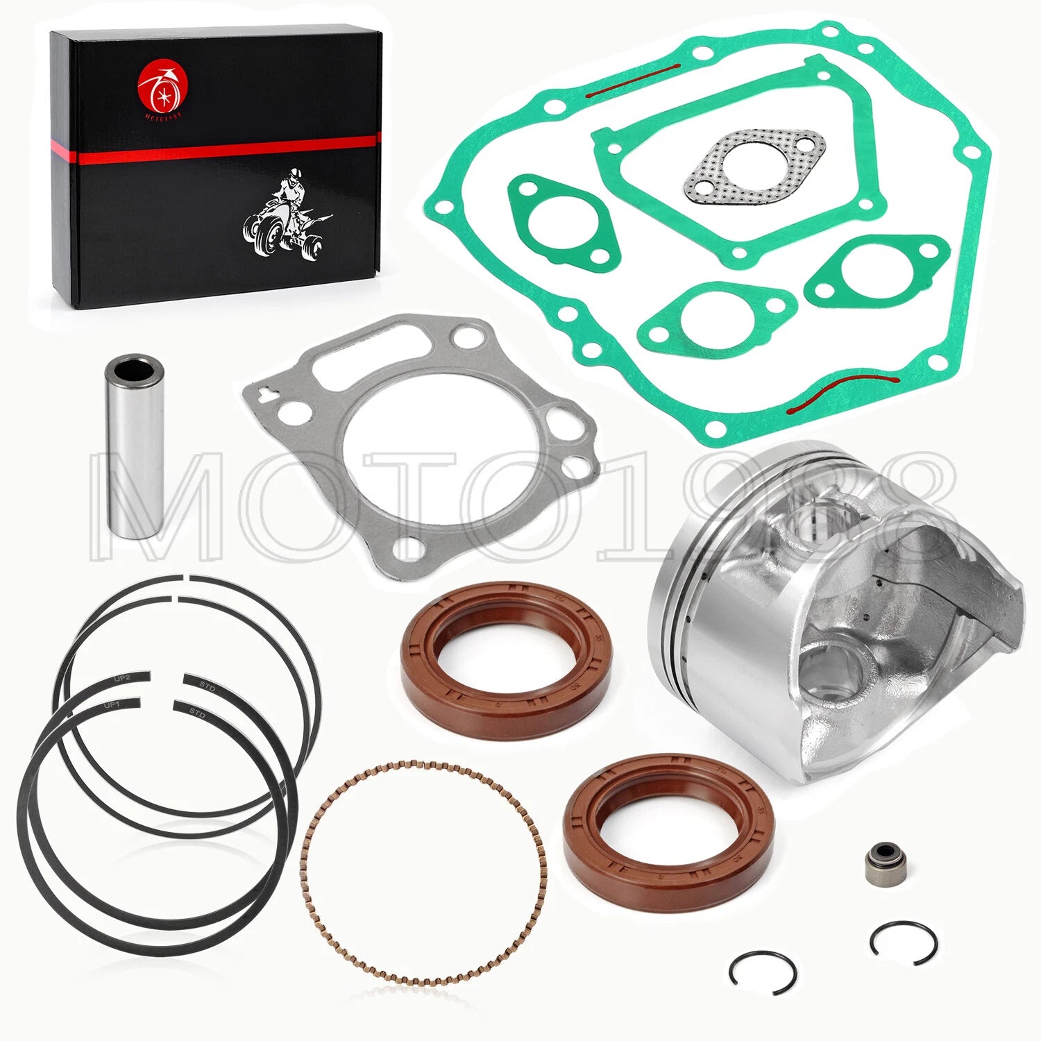 0.5mm Oversize Piston & Rings Gaskets Rebuild Kit for Yamaha Golf Cart G21 G22