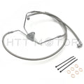 Stainless Brake Line Kit for Harley Touring (2008–2013) +10" Chrome