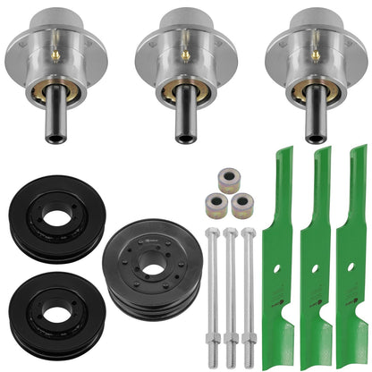 Deck Spindles and Pulleys With Blades Kit for Scag SCZ52V (2016–2018)