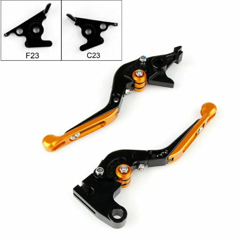 Adjustable Brake Clutch Levers for Aprilia Shiver GT 750 (2007–2018) Gold T9