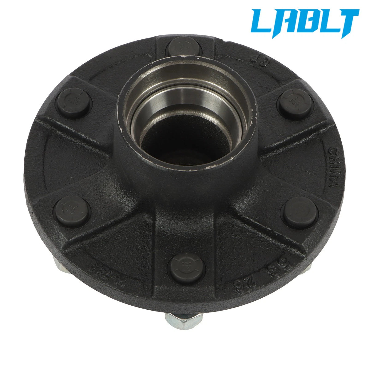 3500 lbs Axle #84 Spindle with Trailer Bearings for Trailer Hub Assembly (6 on 5.5")