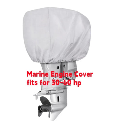 Outboard Engine Cover for Boat Motor (30-60 HP) - Waterproof, High Density