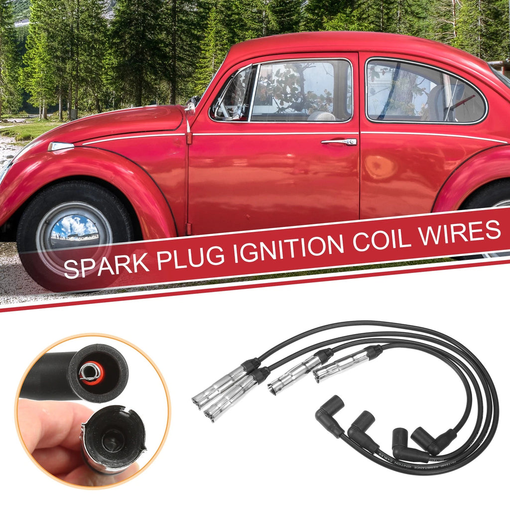 Spark Plug Wire and Ignition Coil Cable Set for VW Beetle Golf (2001–2005)