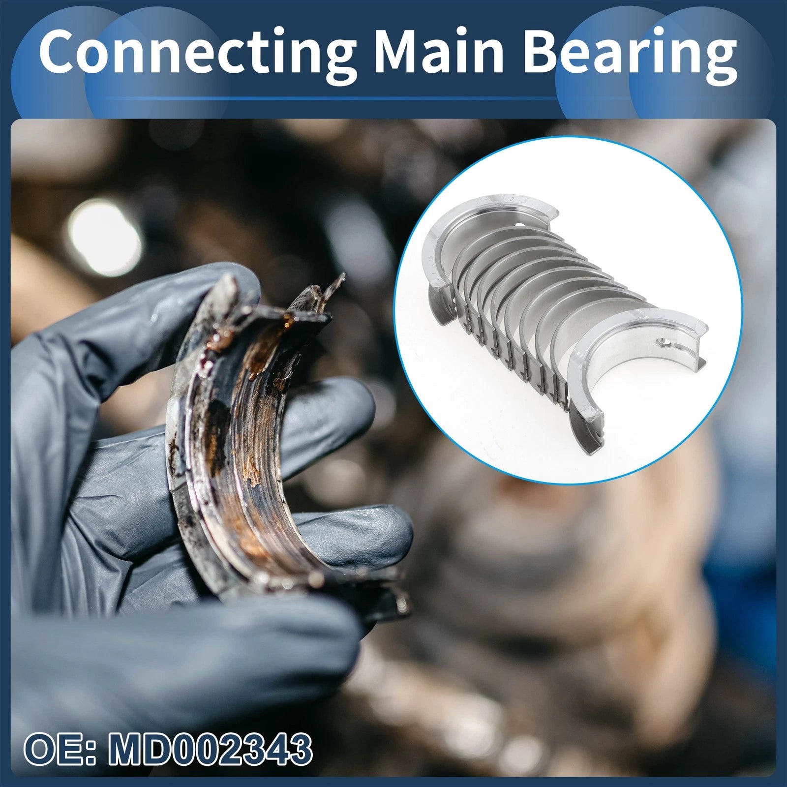Main Bearing Set Replacement for Mitsubishi Lancer (1969–1988)