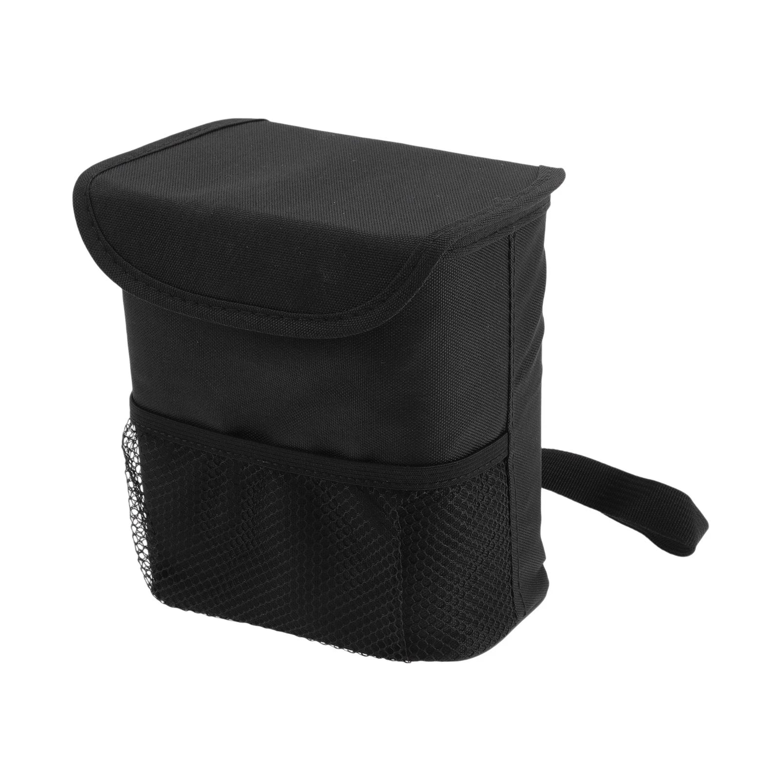 Car Trash Can for Universal Fit (Foldable, Portable, Black)