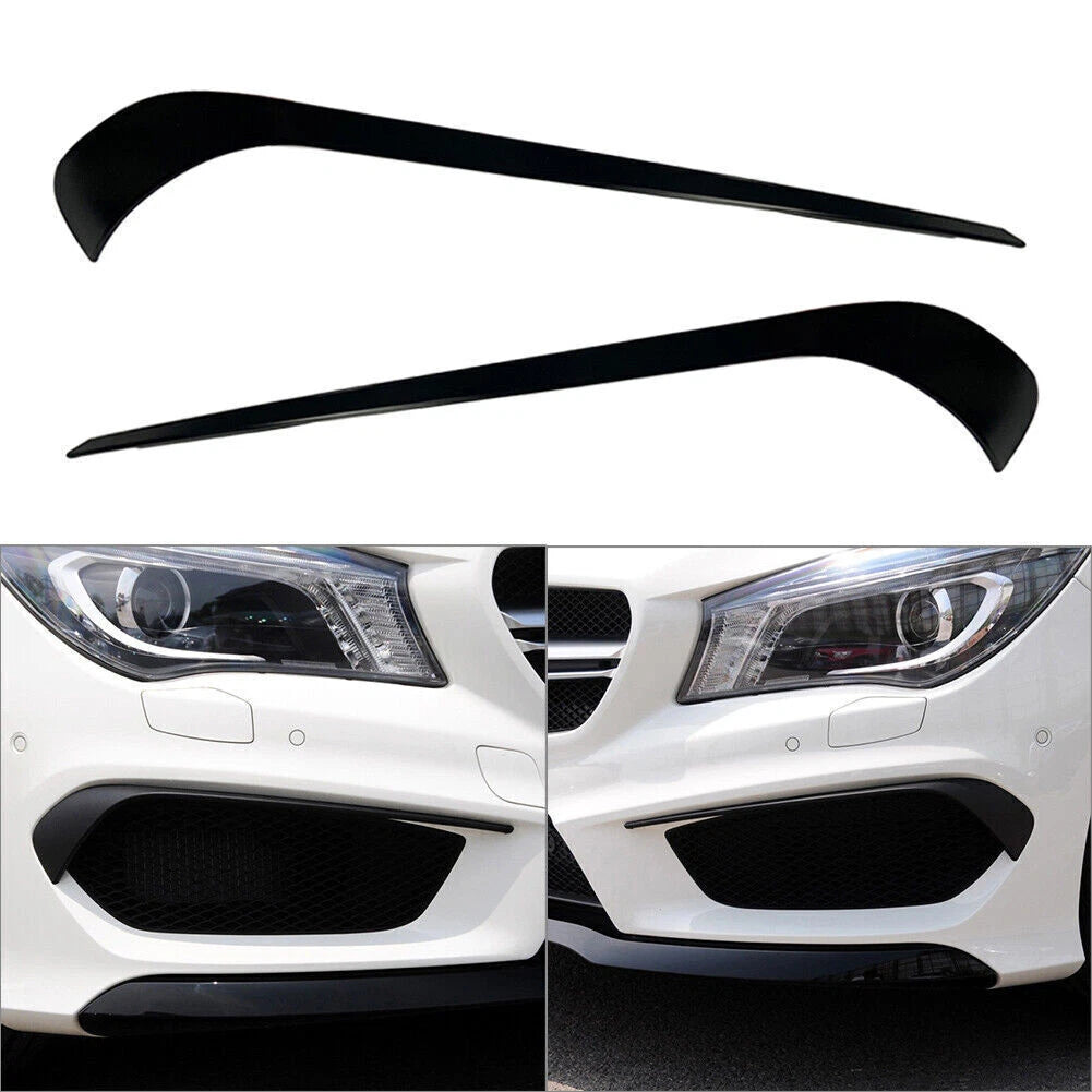 Front Bumper Lip Splitter Spoiler fit Mercedes Benz CLA C117 2013-2015 ABS