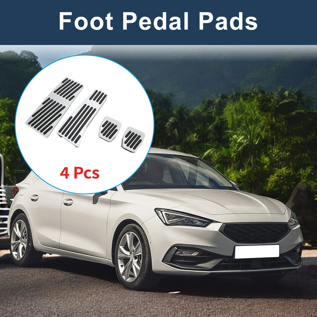 4 Pcs Foot Accelerator Pedal Covers Replacement for Mazda 3 (2020–2024)