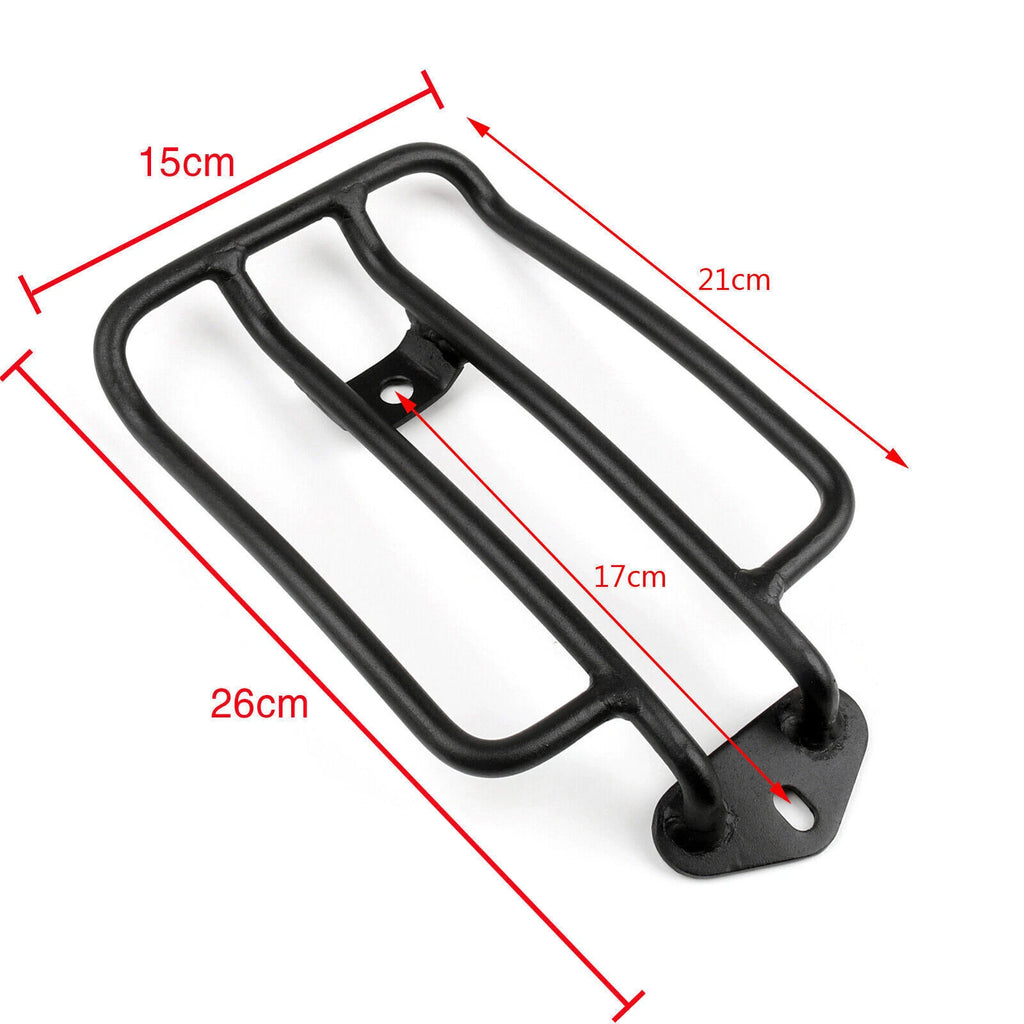 Solo Seat Luggage Rack for Sportster XL883 XL1200 (2004–2015) BLK BK