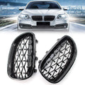 Diamond Meteor Front Kidney Grill for BMW E60 5 Series (2003–2009) Gloss Black