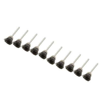 Wire Brush Set for Mini Brushes (Stainless Steel, Brass)