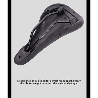 Mountain Bike Seat for Long Rides (Steel Rail Support, Contoured Design)