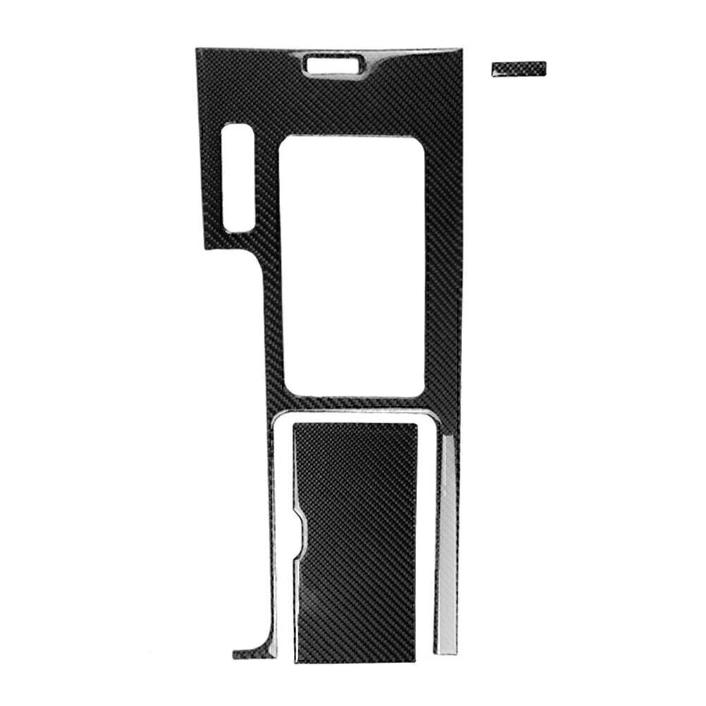 3Pcs Carbon Fiber Interior Gear Shift Box Panel Cover for Ford Mustang (2009–2013)