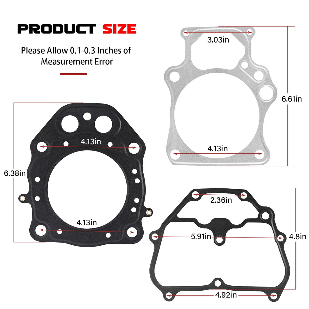 Cylinder Gasket Kit for Honda Rancher 420 TRX420 (2007–2024) 12315-HR0-F01