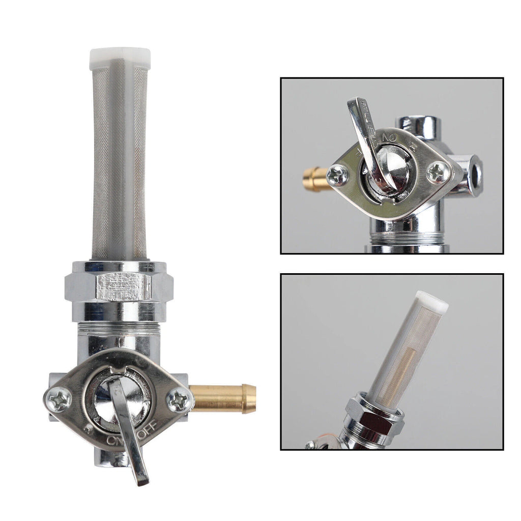 Petcock Fuel Valve Right Spigot 22mm for Harley Softail Electra Glide Road King