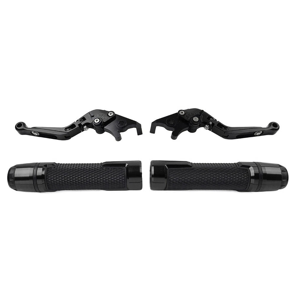 Folding Extendable Brake Clutch Handle for Kawasaki ZX6R/636 (2019–2021) Black