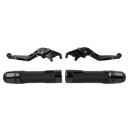 Folding Extendable Brake Clutch Handle for Kawasaki ZX6R/636 (2019–2021) Black