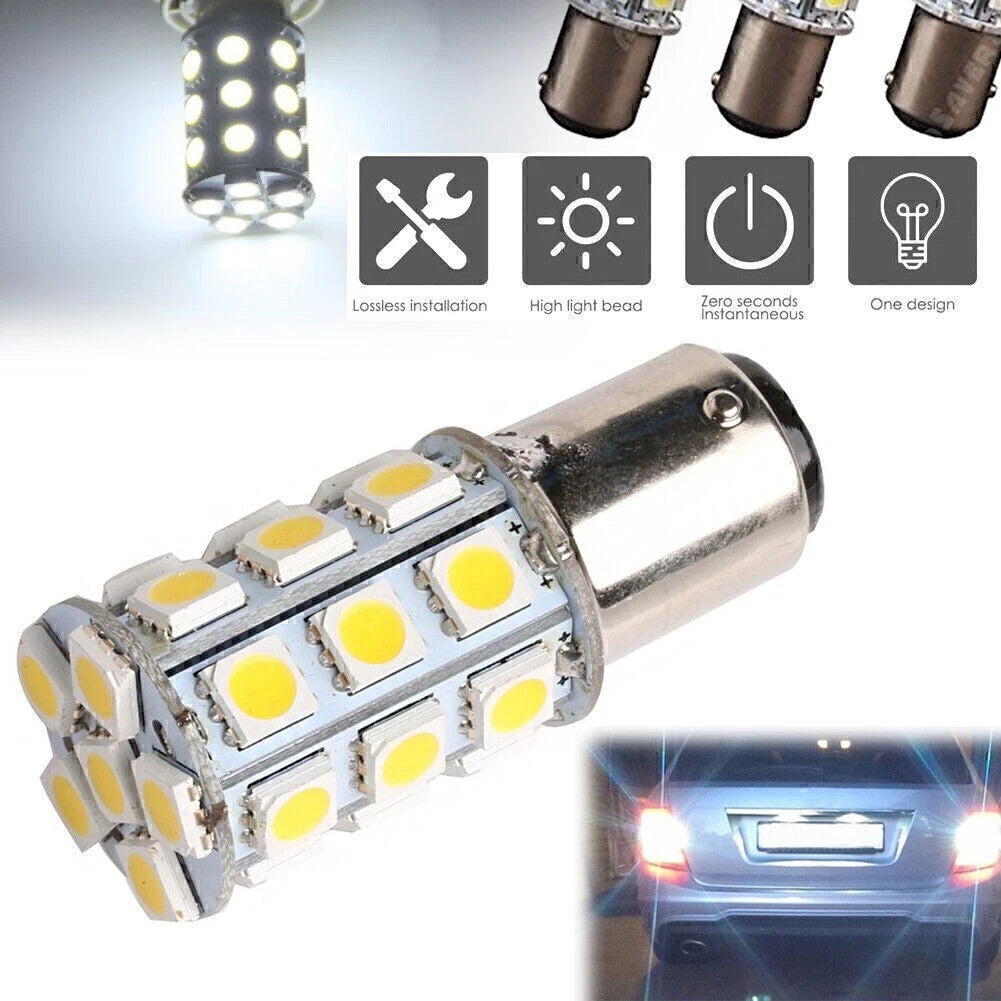 CE BA15D 27SMD Light Bulb for RV Marine Boat Trailer (1076)