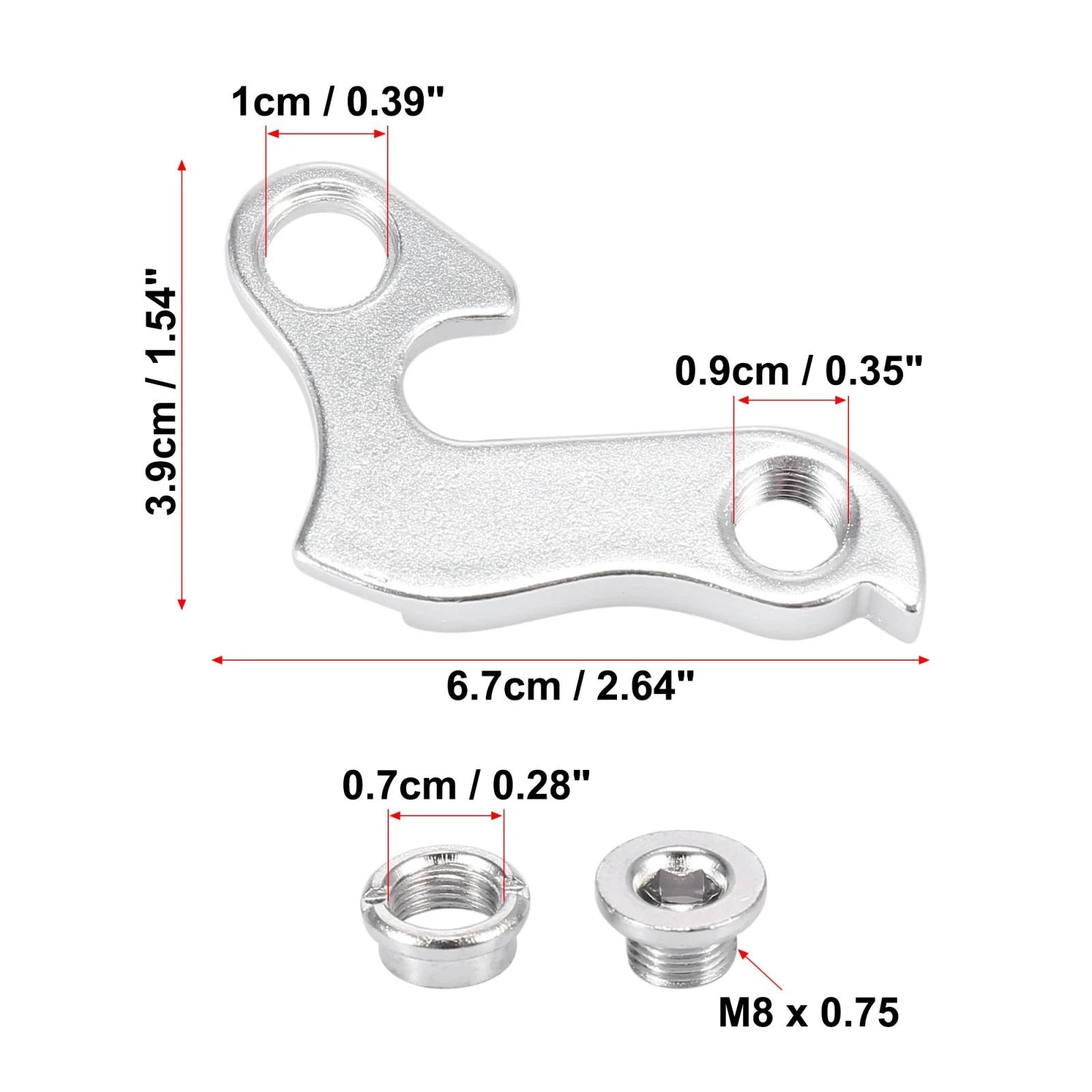 Bicycle Rear Derailleur Hanger Extender for Universal Bike Frame Tail Hook