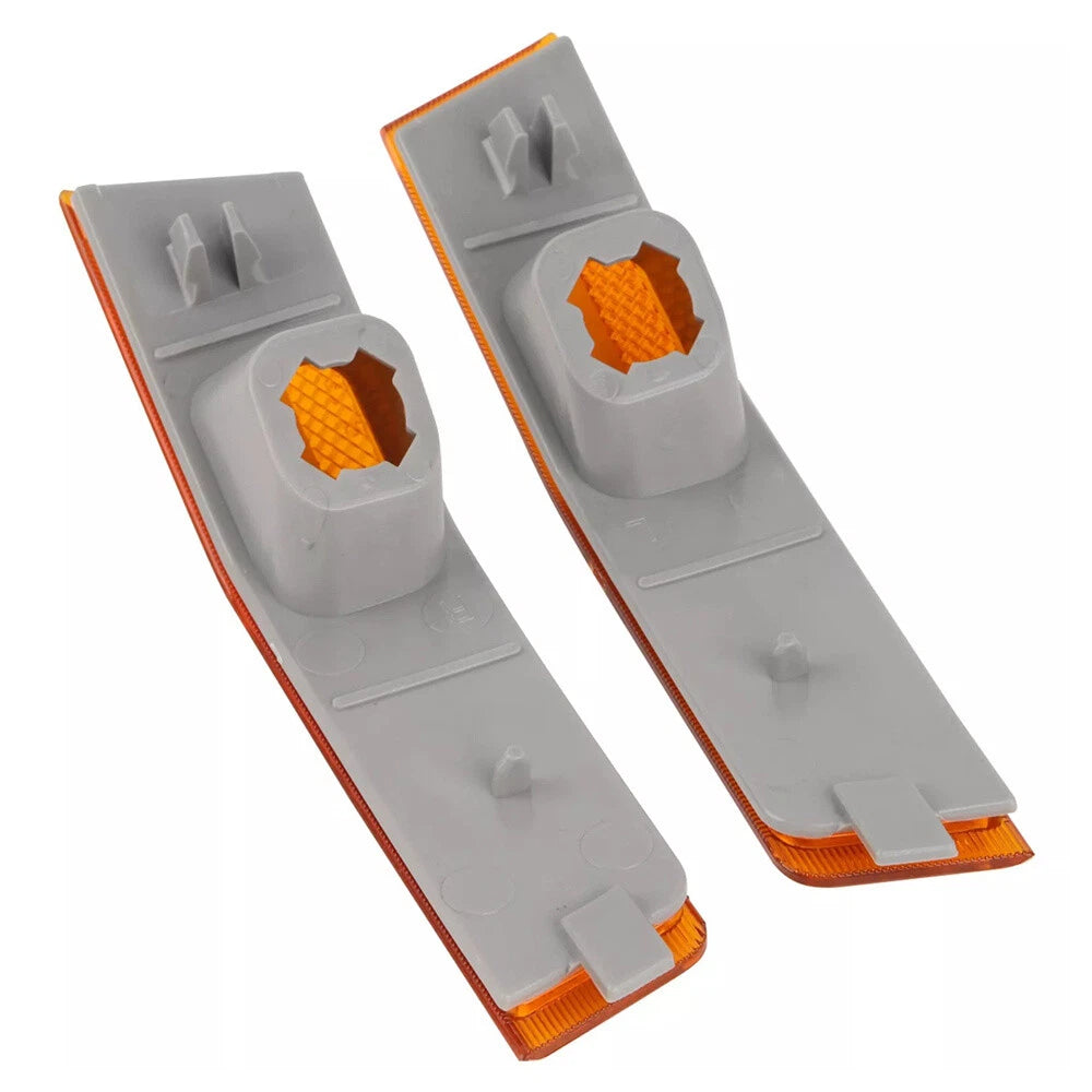 Set of 2 Front Bumper Side Marker Light Shells for Lincoln MKX (2007–2010) Amber