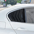 Gloss Black Rear Window Quarter Duct Louver Vent Cover for BMW 5 Series F10 (2011–2017)