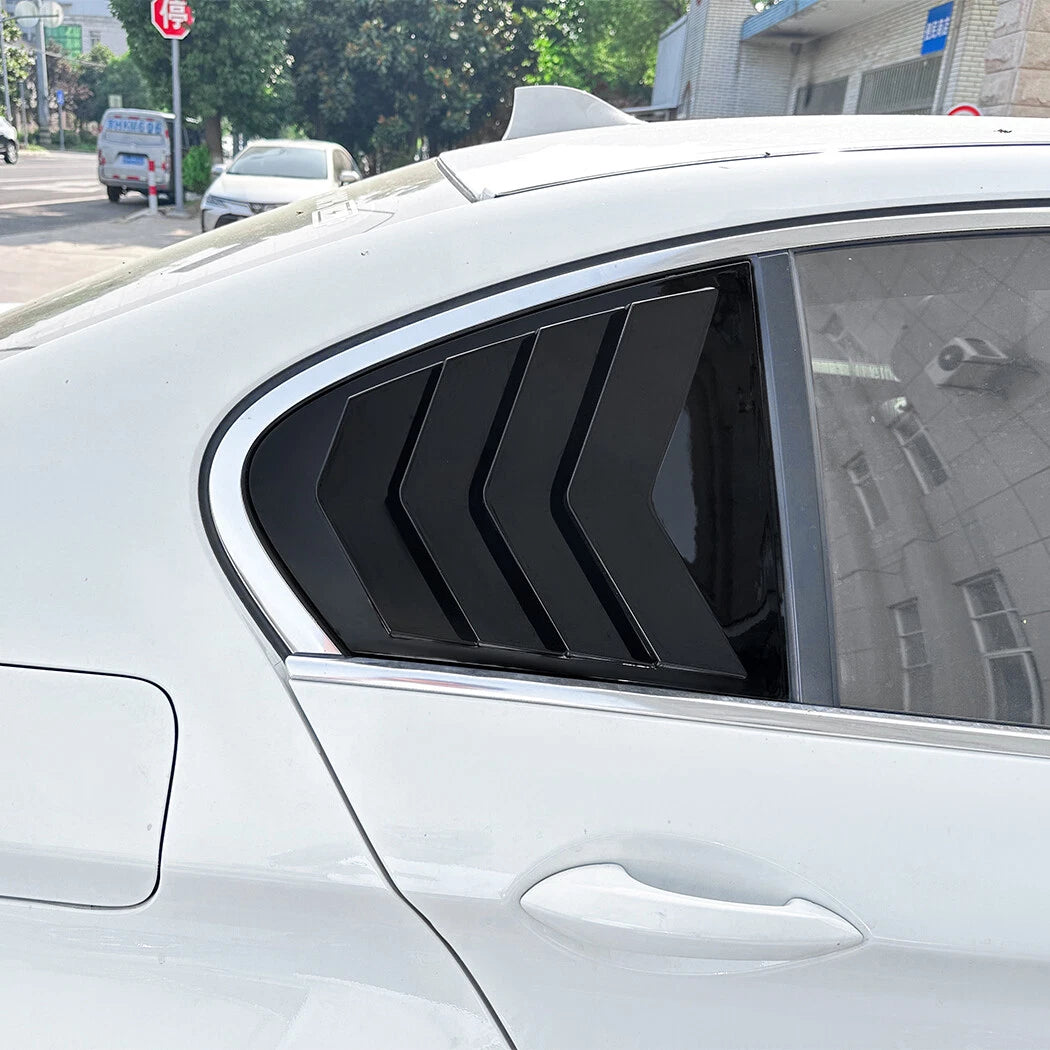 Gloss Black Rear Window Quarter Duct Louver Vent Cover for BMW 5 Series F10 (2011–2017)