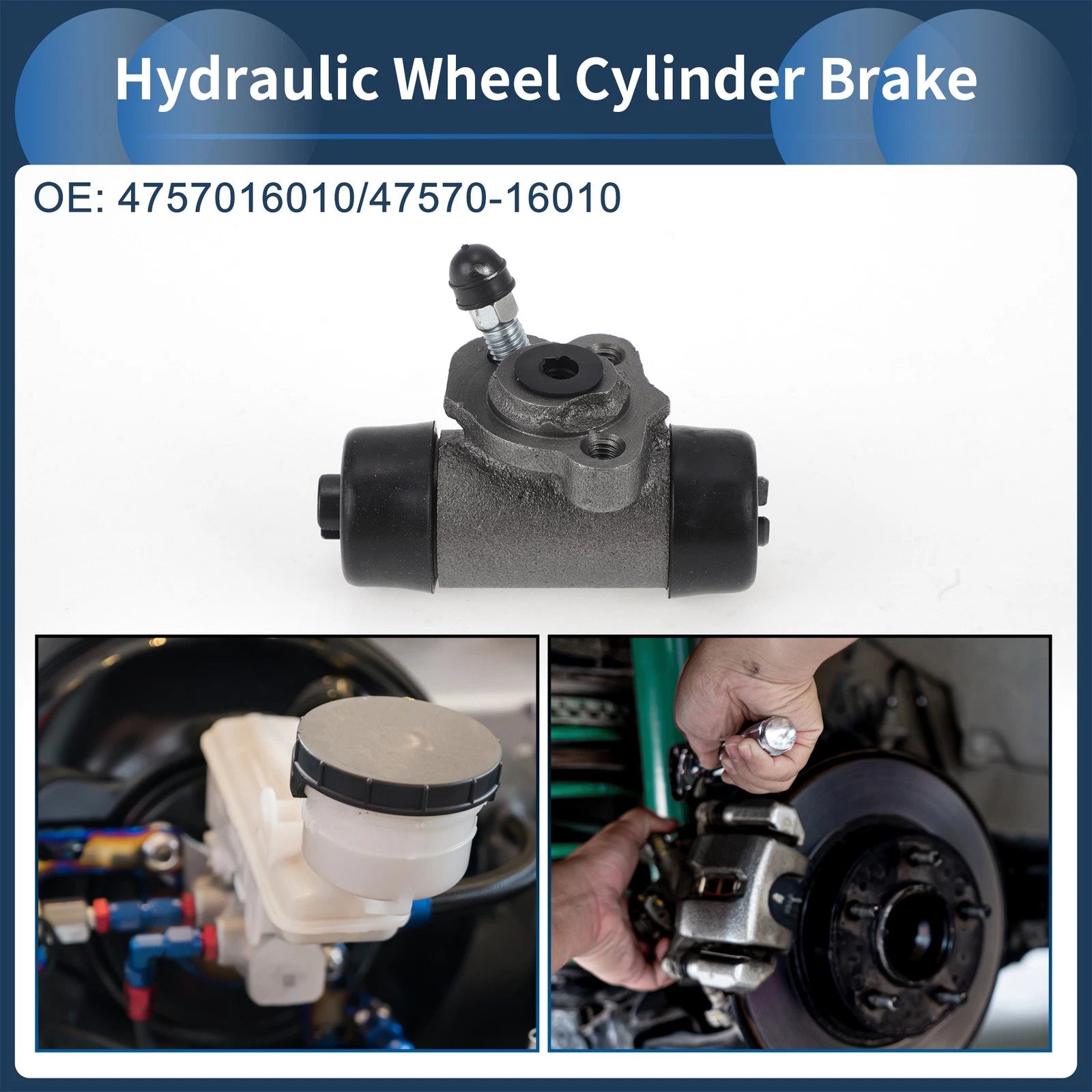 Brake Wheel Cylinder Rear Left Replacement for Toyota Corolla (1986–2002)