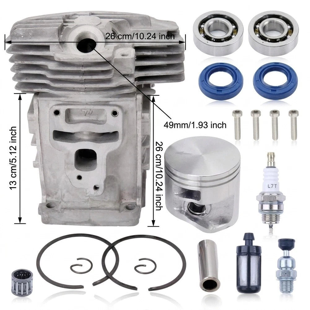 Cylinder and Piston Bearing Seal Kit for MS391 MS311 Chainsaw