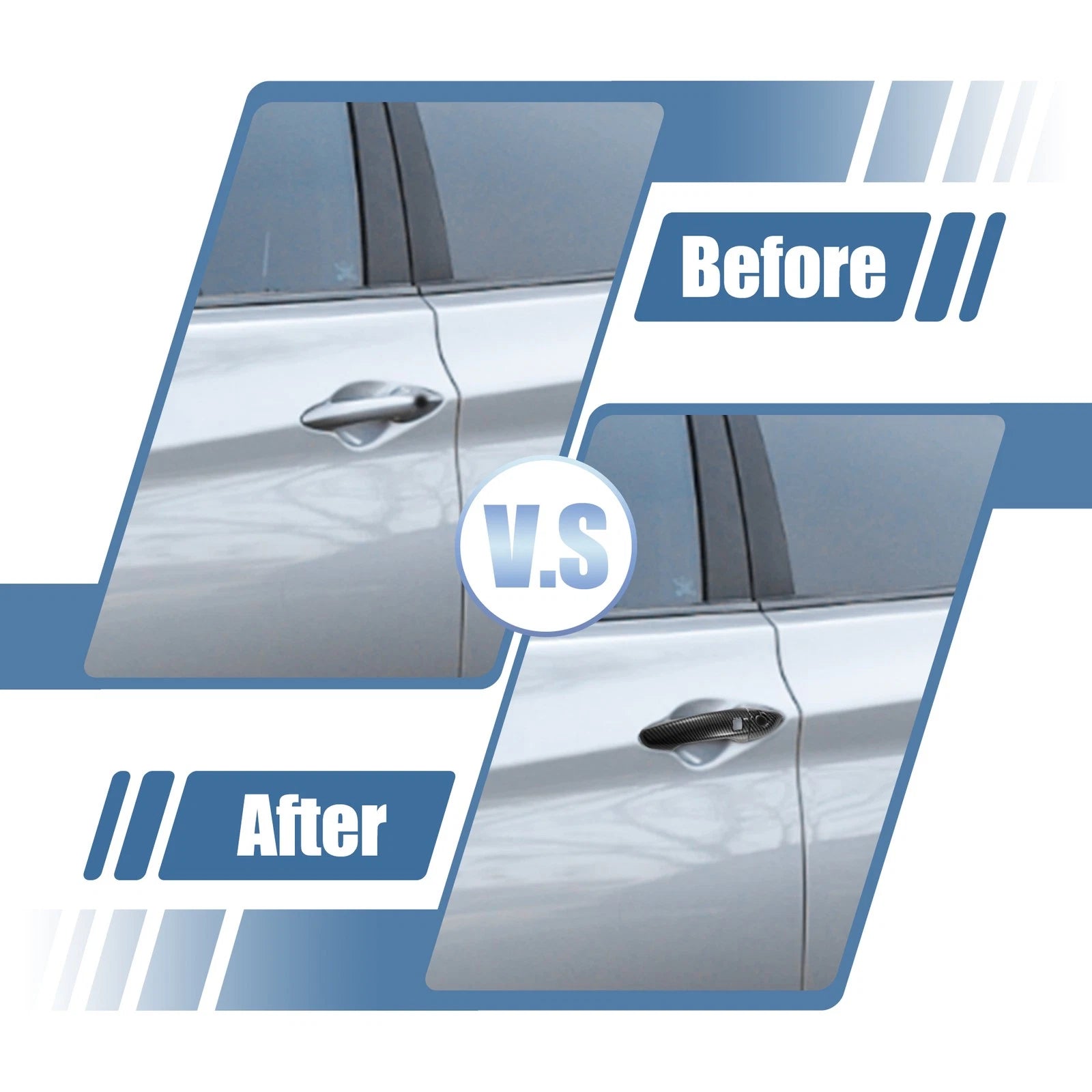 Side Door Handle Cover Trim 8pcs for Hyundai Elantra (2017–2020)