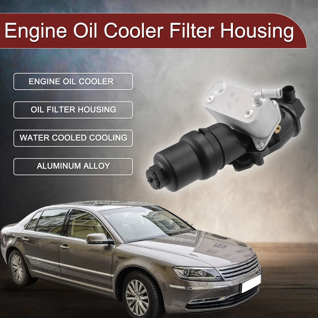 Engine Oil Cooler Filter Housing Assembly with Seals for Volkswagen Eos (2006–2015)