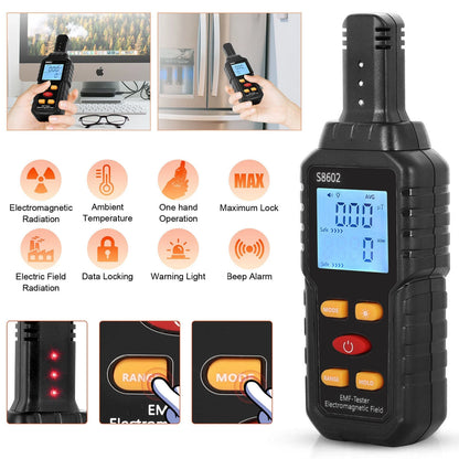 Multifunction Radiation Detector EMF Meter for Automotive Use