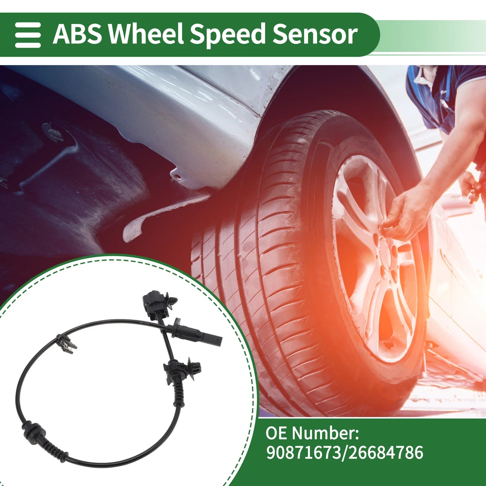 ABS Wheel Speed Sensor Replacement for Chevrolet Sail 3 (2013–2018) Rear Left