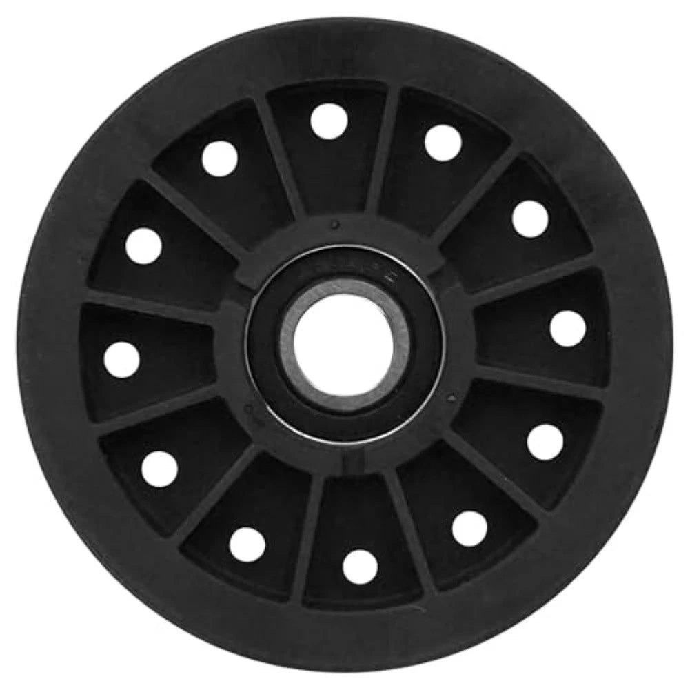 Flat Idler Pulley for Toro Hustler Lawn Mowers (Plastic Replacement Part)