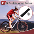 Bicycle Spokes Set 265mm Carbon Steel Black for 13G Wheel (—)