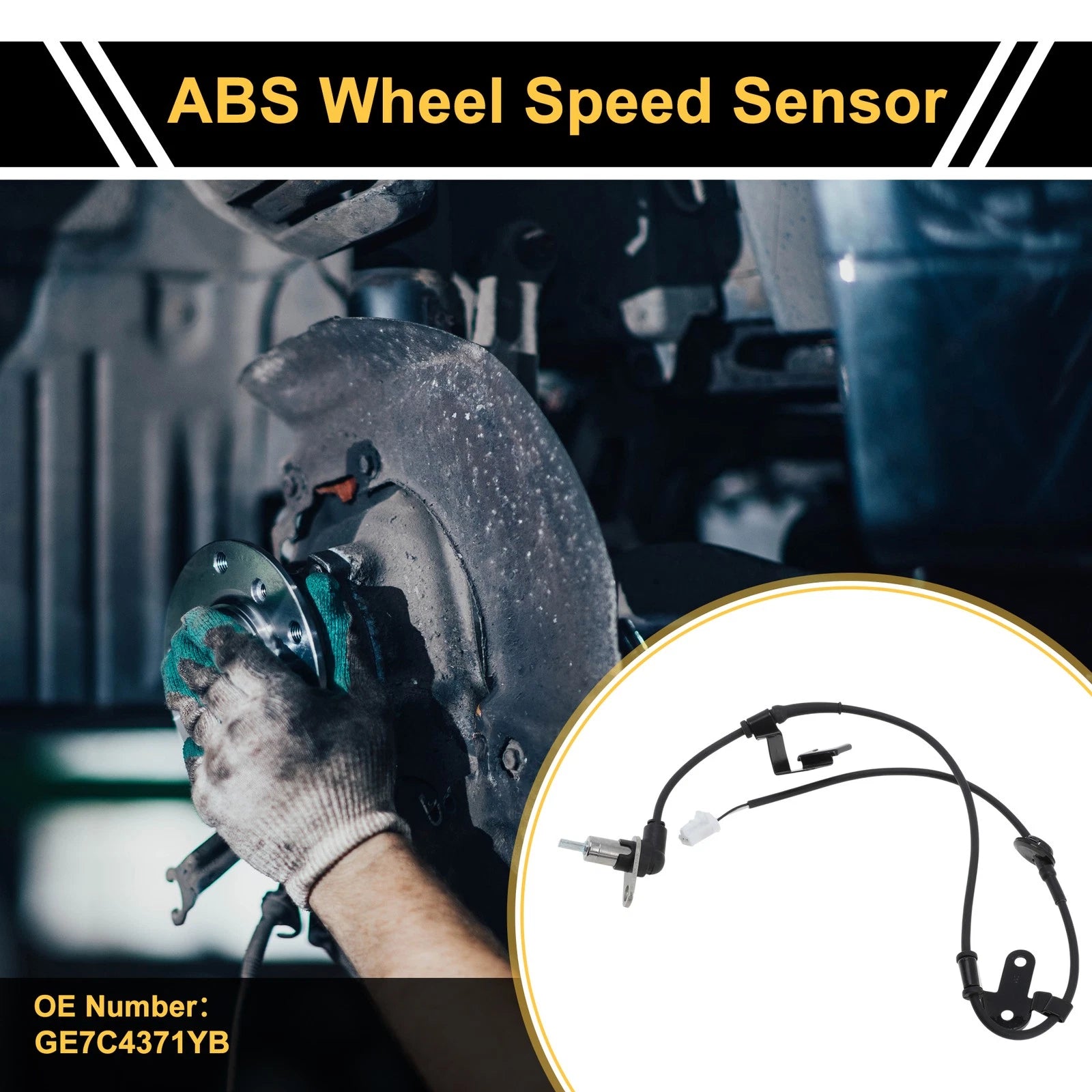 ABS Wheel Speed Sensor Replacement Rear Right for Mazda 626 (1997–2002)