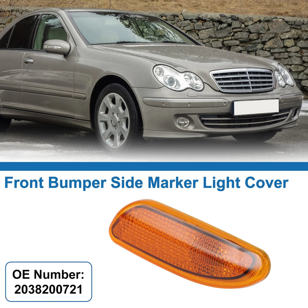 Left Front Bumper Side Marker Light Cover for Mercedes-Benz (2008–2015)