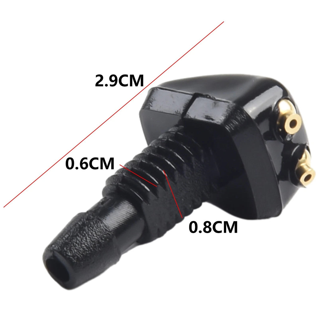 2pc Adjustable Windshield Washer Nozzle Spray Jet Kit for Universal Vehicles