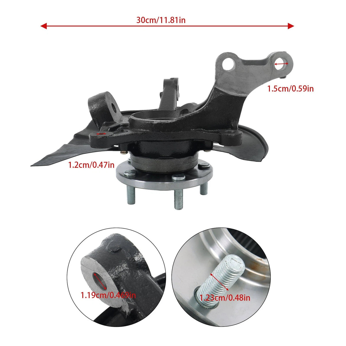 Front Left Wheel Bearing and Hub Assembly for Toyota Highlander (2004–2007) LK027