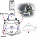 6 Piece Rubber Dust Boot Covers for