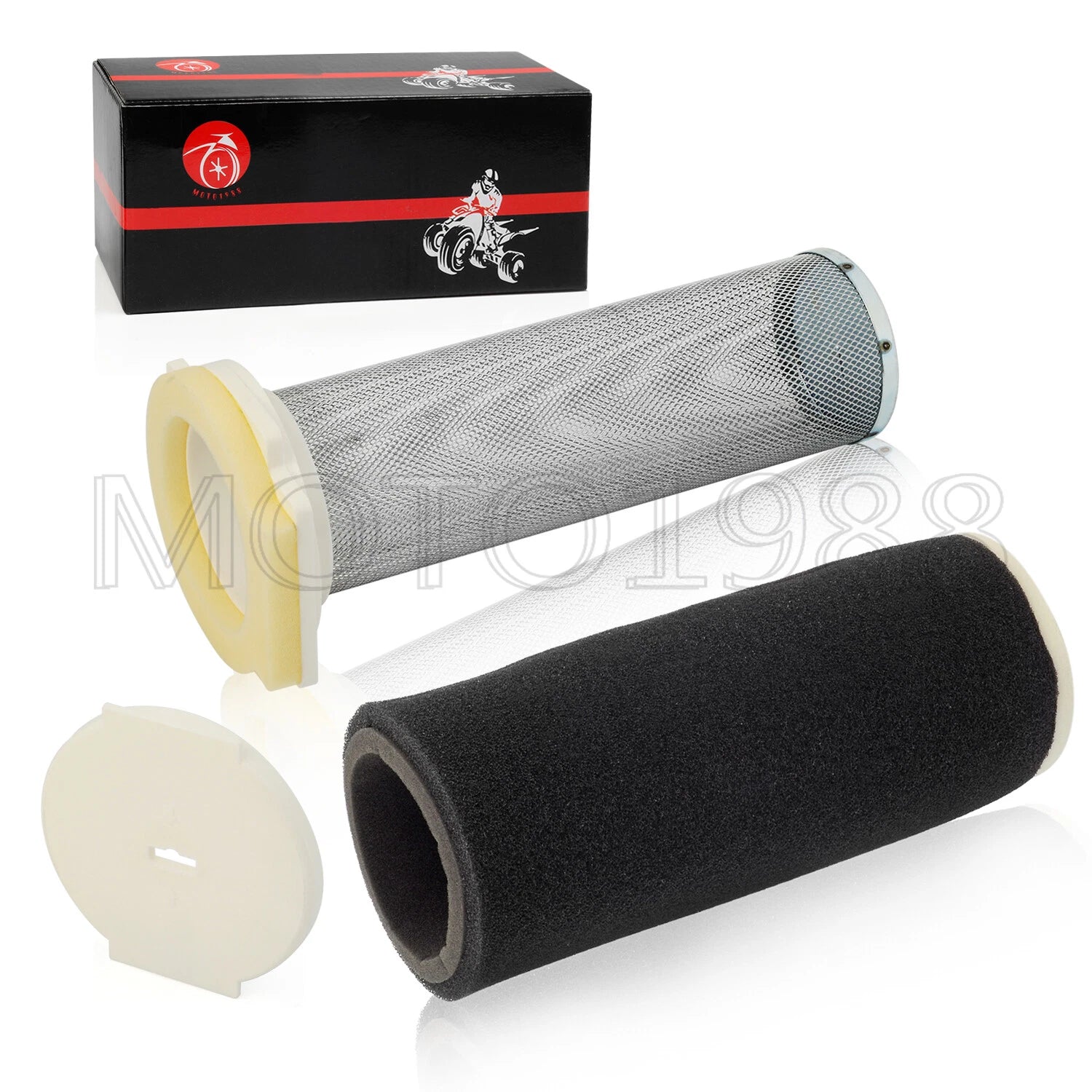 Air Filter Cage Guide End Cap Kit for Yamaha Warrior 350 (1987–2004)