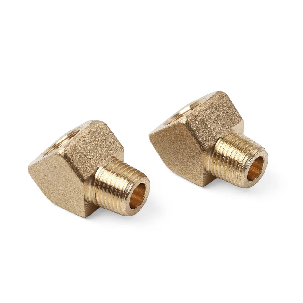 2pcs 45 Degree Street Elbow Brass Pipe Fitting 1/8 NPT Male/Female