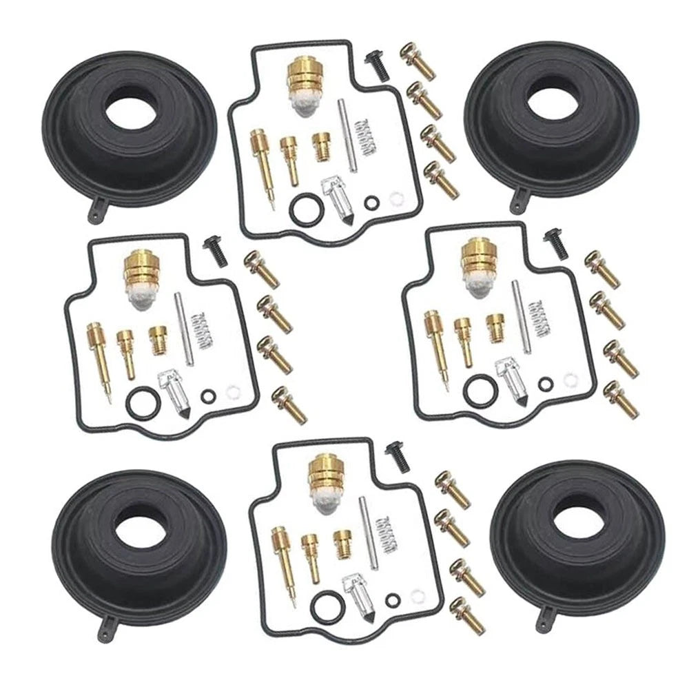 4X Carburetor Diaphragm Float Repair Kit for Kawasaki ZX250 ZXR250R (1989–1991)