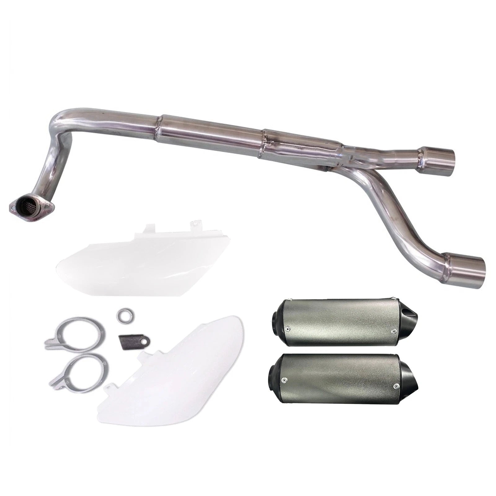 Dual Exhaust Muffler for Atomik CRF50 (2000–2023)