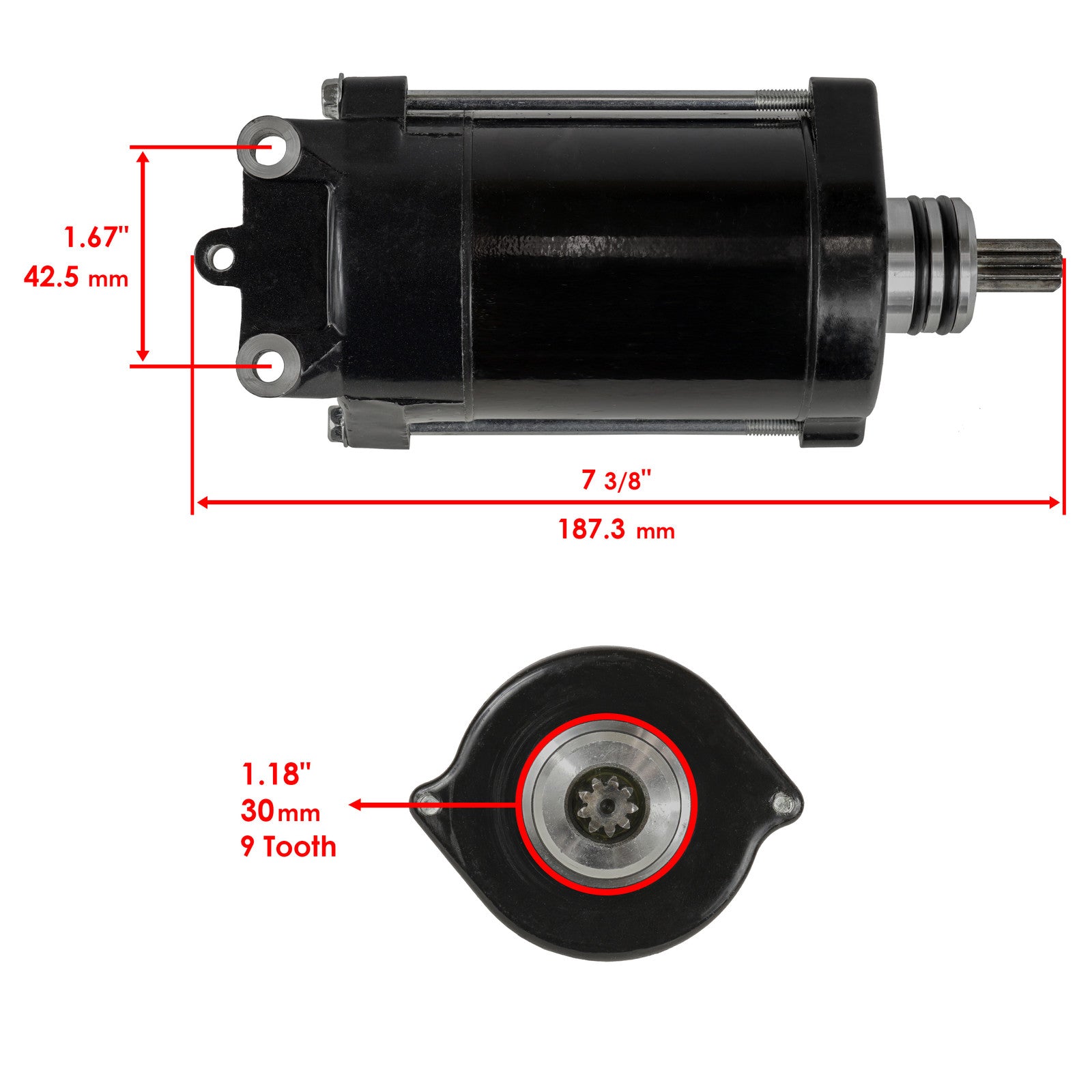 Starter & Drive Replacement for Kawasaki 650 JS650 SC (1987–1993)