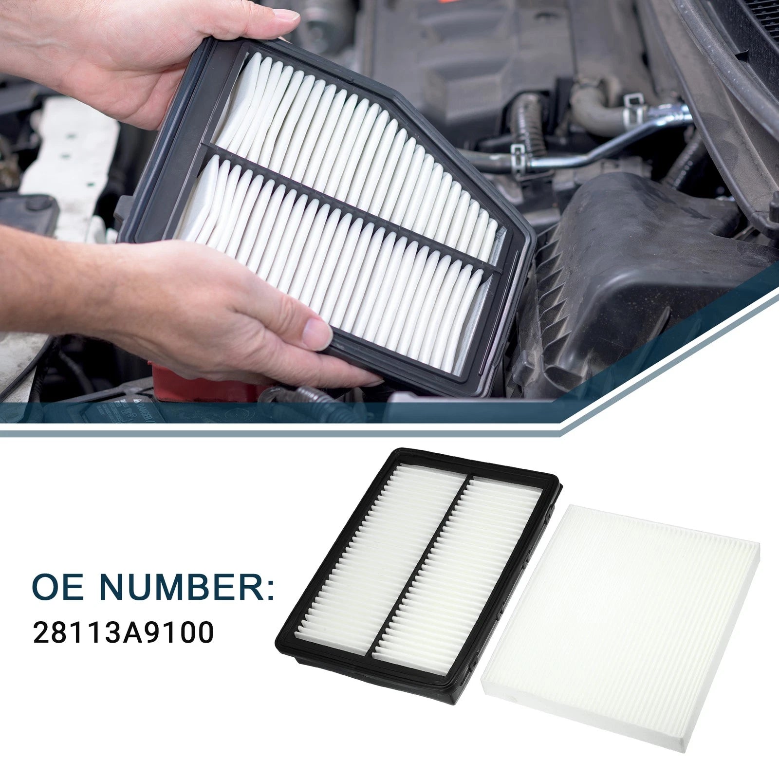 Cabin Air Filter Set for Hyundai Palisade (2020–2022) Consistent Quality