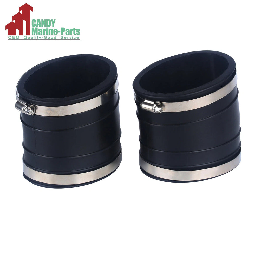 2-Pack Exhaust Tubes for Mercury Marine Mercruiser (32-14358001, 32-14358T)