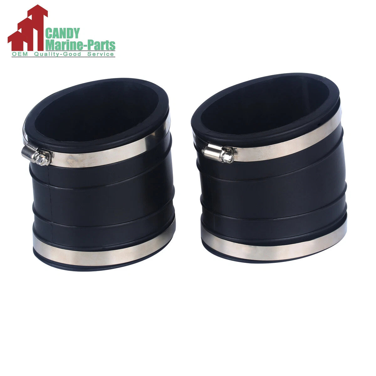 2-Pack Exhaust Tubes for Mercury Marine Mercruiser (32-14358001, 32-14358T)