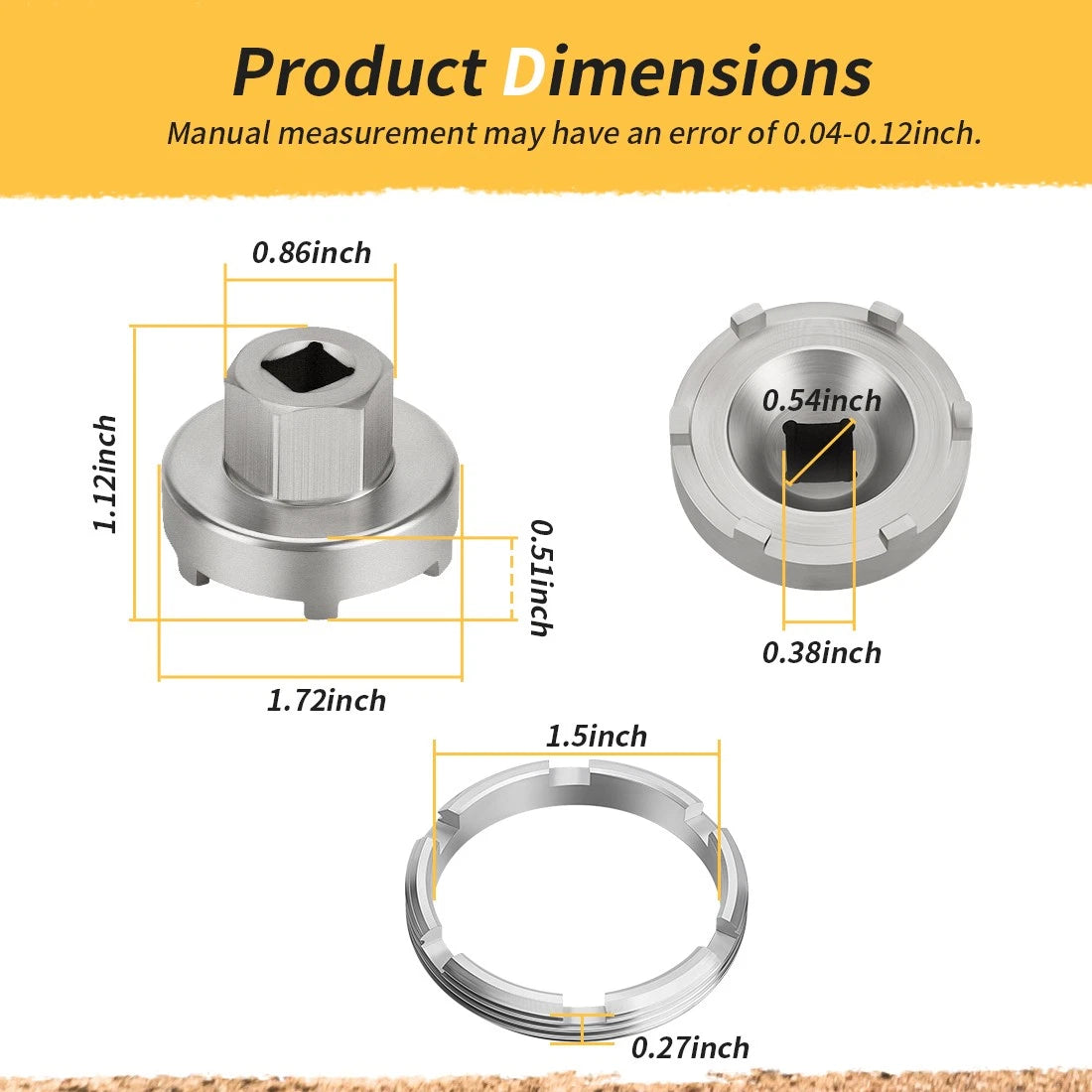 44mm Rear Wheel Bearing Retainer w/ Tool for Honda CR125R CR250R CR500R (1984–2001)